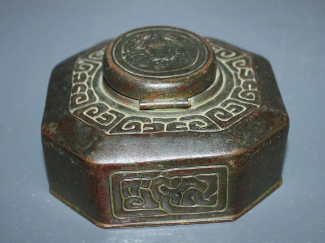 Tiffany Studio's Inkwell "Zodiac" Bronze