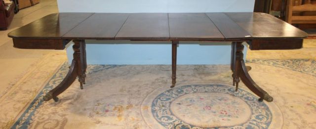 Rectangular Duncan Phyfe Style Dining Table