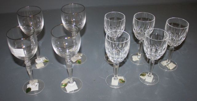 Nine Waterford Glass Stemware