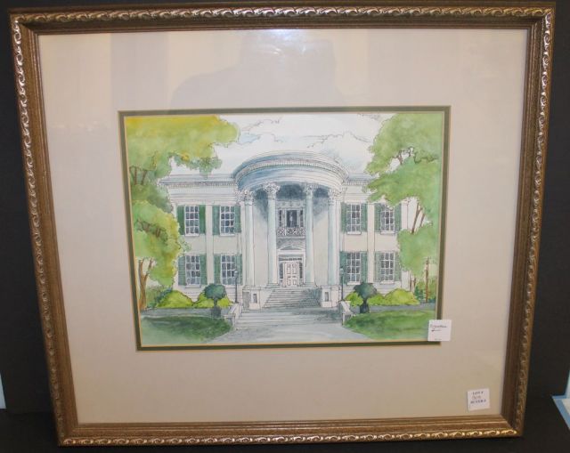 Watercolor of Governor's Mansion
