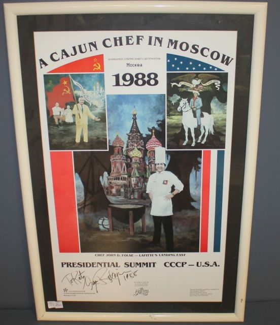 1988 Poster of "A Cajun Chef in Moscow"