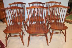 Set of Six Cherry Dining Chairs