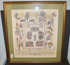 Stitch work print by Ethel Wright Mohamed