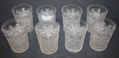 Eight Cut Glass Tumblers