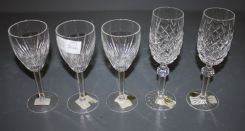 Five Waterford Glasses