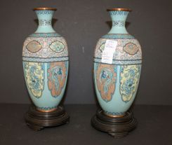 Pair of Cloisonn Vases