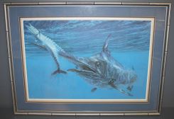 Black Marlin and Wahoo Limited Edition Print