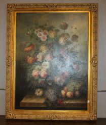 Large Floral Oil Painting
