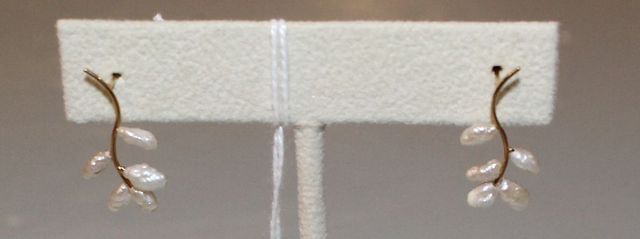 Pair 14K Yellow Gold Earrings