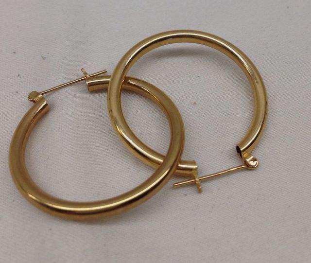 Two Pair of Lady's 14K Hoop Earrings