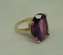 14K amethyst ring
