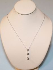 14K White Gold Necklace 18