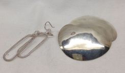 Two Pairs of Sterling Silver Lady's Earrings; .245 ozt