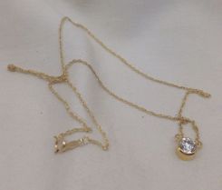 14K Cubic Zurconia Necklace