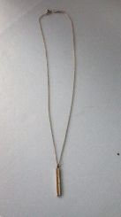 One sterling Silver lady's Tag pendant on chain. Trademark is Tiffany & Co.
