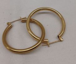 Two Pair of Lady's 14K Hoop Earrings; 8.0 g