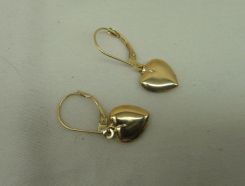 10K Gold Small Heart Earrings