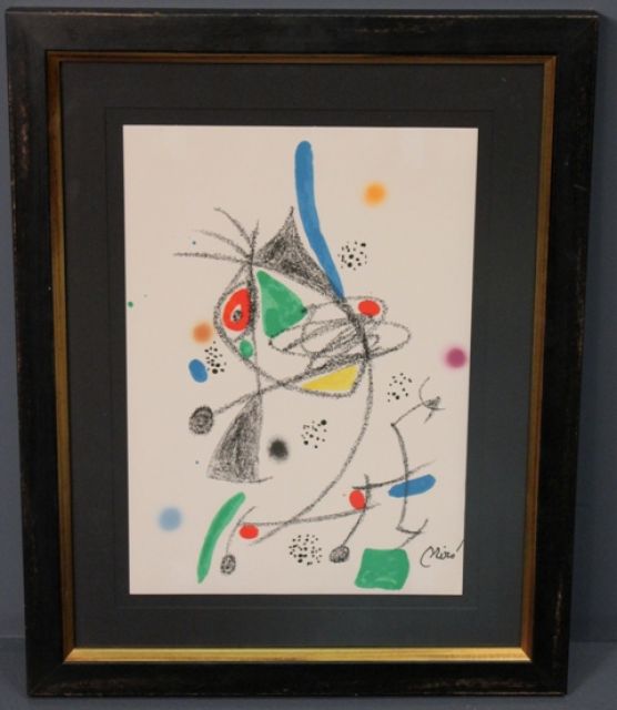 Color Lithograph Titled "Garden of Miro" by Joan Miro