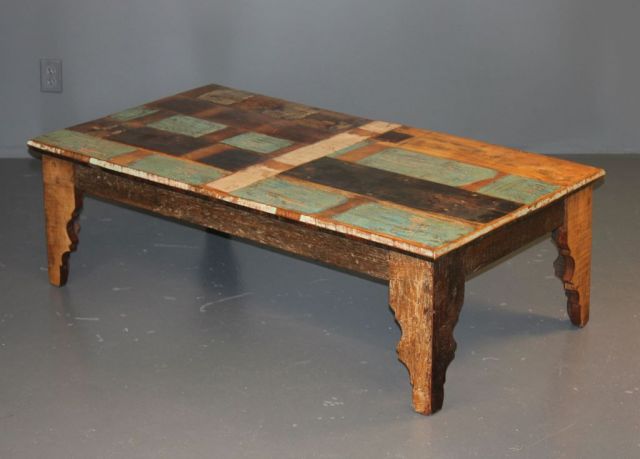 "Shabby Chic" Painted Patchwork Coffee Table