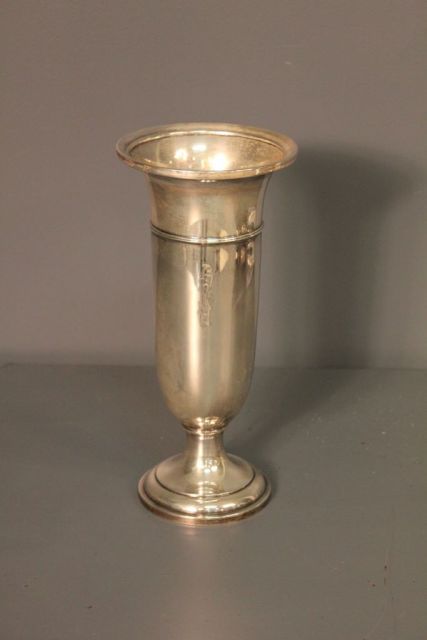 Sterling Trumpet Vase