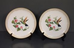 Pair of Boehm Plates "Broadbilled Hummingbird"