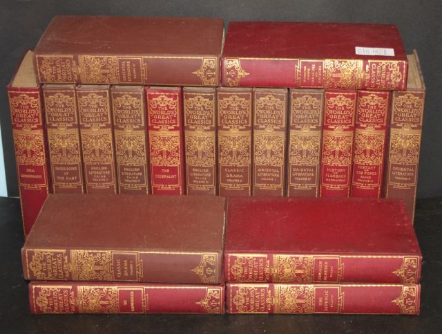 Eighteen Volumes "The World's Great Classics"