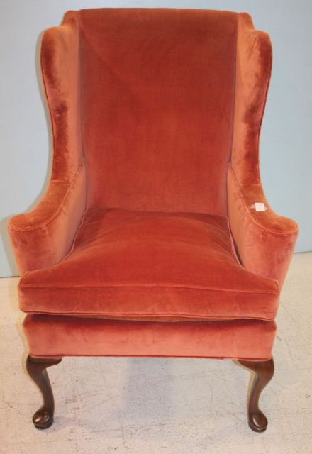 Queen Anne Style Wing Back Chair