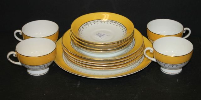 Yellow Porcelain Set