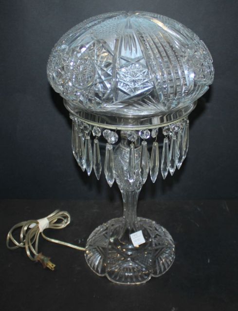 Cut Glass Table Lamp