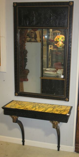FB Decorative Arts Company Console and Mirror