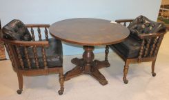 Pub Table and Two Pub Chairs