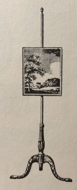 Hepplewhite Pole Fire-Screen