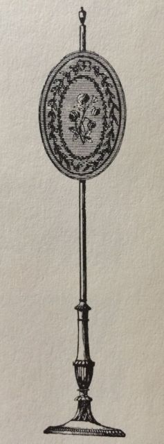 Hepplewhite Pole Fire-Screen