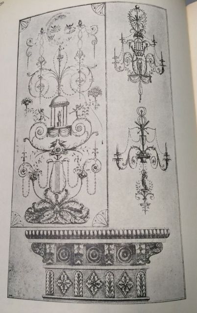 Sheraton Ornament, Girandoles, Cornice and Frieze