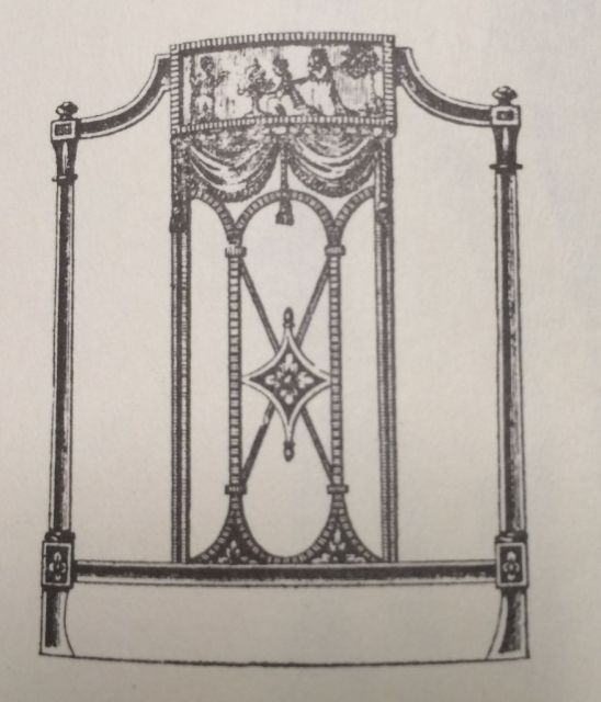 Sheraton Back for Painted Chair