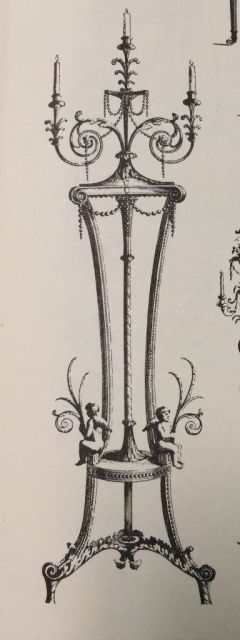 Sheraton Tripod Candlestand