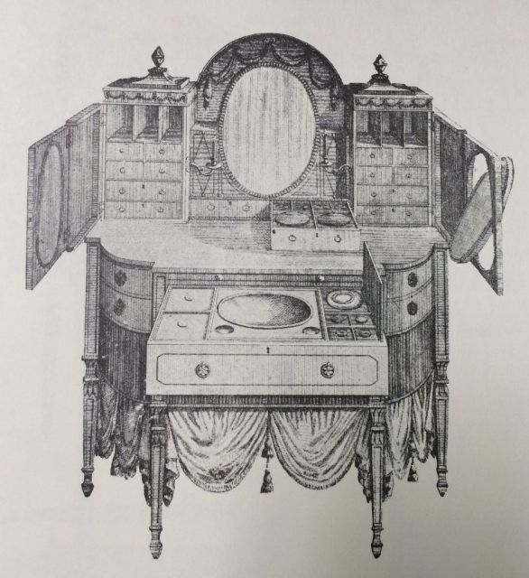 Sheraton Lady's Combined Dressing Table