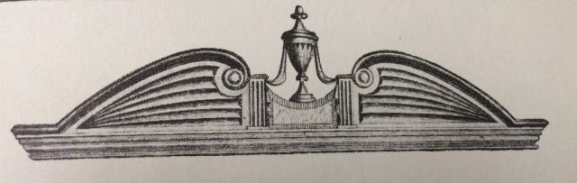 Sheraton Pediment of Bookcase