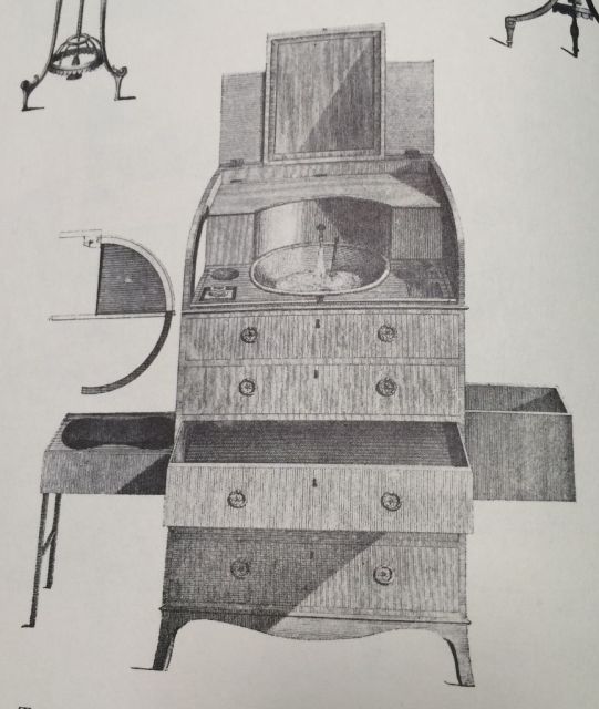 Sheraton Cylinder Wash-hand Table