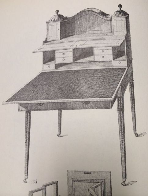 Sheraton Lady's Cabinet and Writing Table