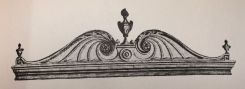 Sheraton Pediment of Bookcase