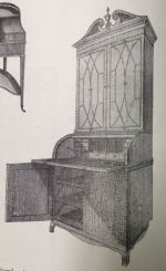 Sheraton Cylinder Desk and Bookcase