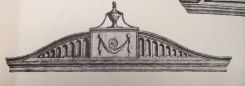 Sheraton Pediment of Bookcase