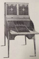 Sheraton Cylinder Desk and Bookcase