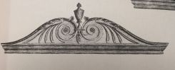 Sheraton Pediment of Bookcase
