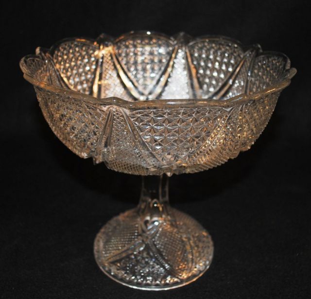 Heisey Crystal "Fandango" Large Comport
