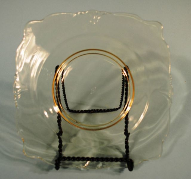 Set of 5 Heisey Sahara "Empress" Plates