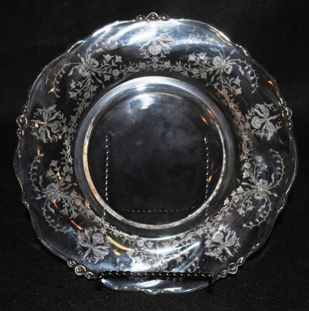 8 Heisey Crystal "Orchid" Salad Plates
