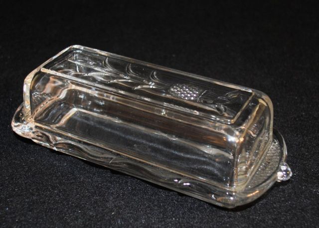Heisey Crystal "Plantation" Butter Dish
