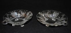 Heisey Crystal "Orchid" Jelly  Dish and Preserve Dish